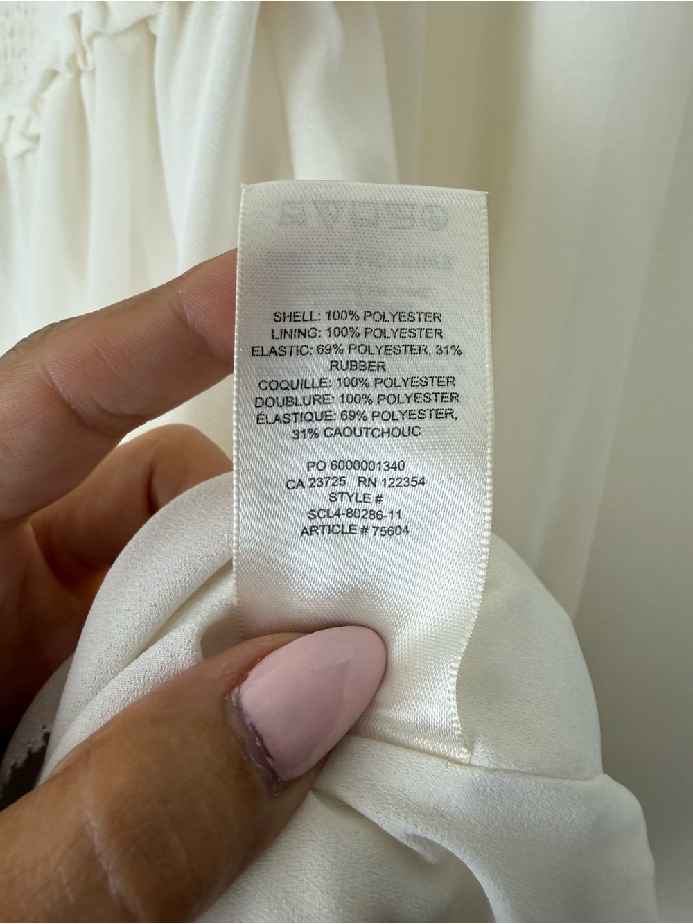 Wilfred Tempest Mini Dress White Size Small Aritzia #75604 - Picture 7 of 7